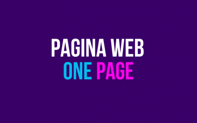 Página web: One Page