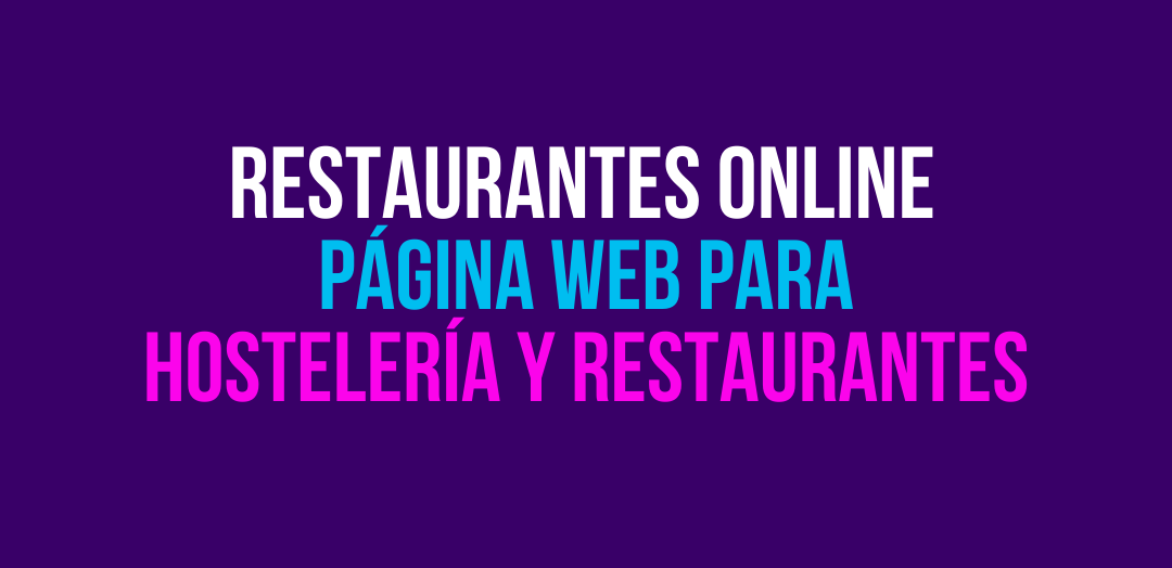 Página web para restaurantes y hostelería