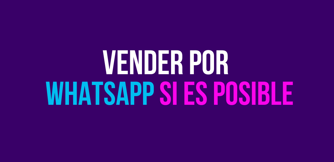 Vender por WhatsApp si es posible.